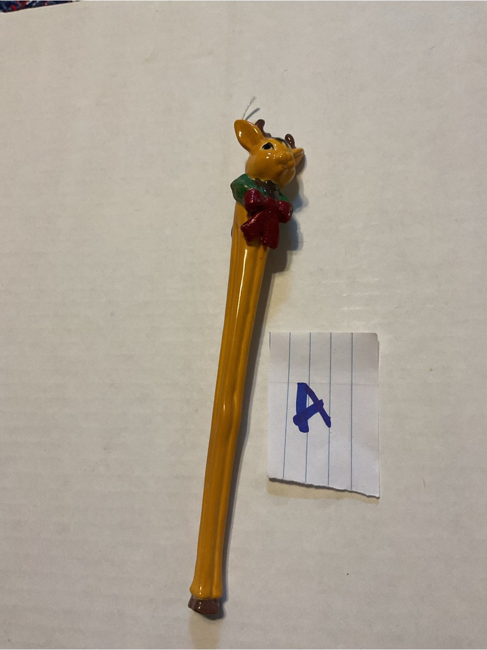8 in reindeer Christmas ornament long skinny legs